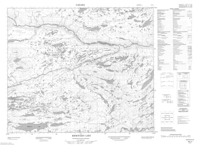 013L07 - BIBIKWASIN LAKE - Topographic Map