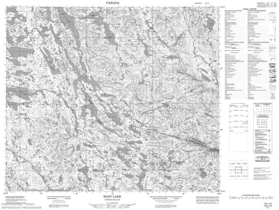 013L14 - MAIN LAKE - Topographic Map