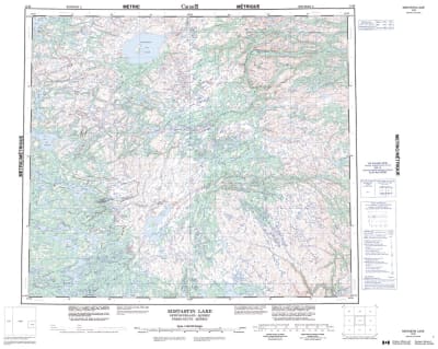 013M - MISTASTIN LAKE - Topographic Map