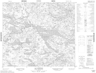 013M05 - LAC CHAPITEAU - Topographic Map