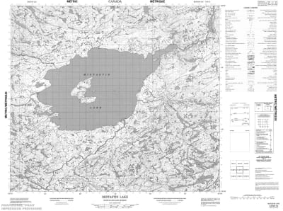 013M14 - MISTASTIN LAKE - Topographic Map