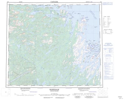 013N - HOPEDALE - Topographic Map
