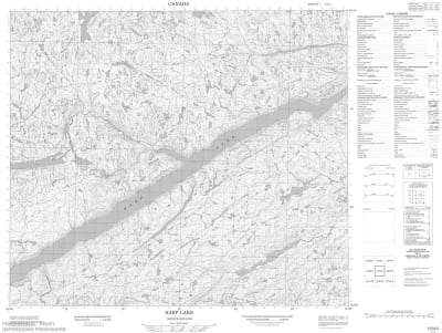 013N04 - HARP LAKE - Topographic Map