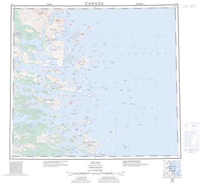 014C - NAIN - Topographic Map