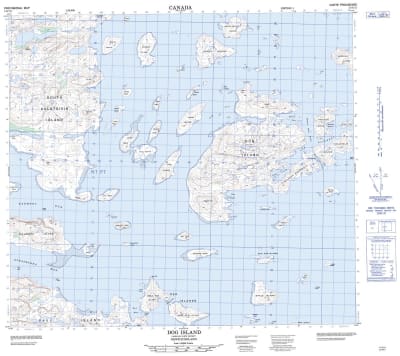014C11 - DOG ISLAND - Topographic Map