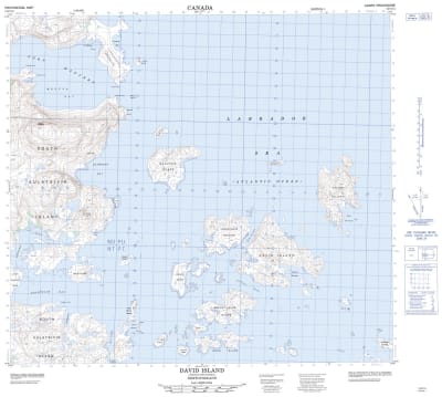 014C14 - DAVID ISLAND - Topographic Map