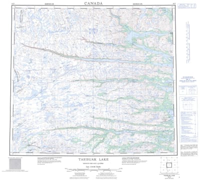 014D - TASISUAK LAKE - Topographic Map