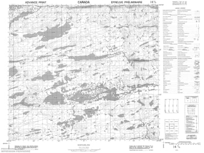 014D06 - KHONGNEKH LAKE - Topographic Map