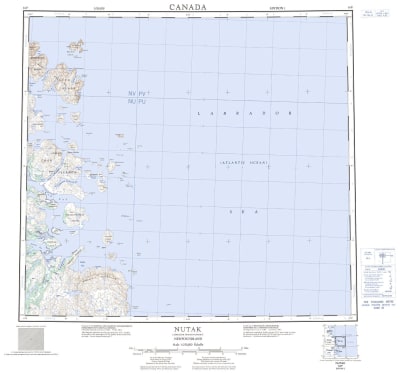 014F - NUTAK - Topographic Map