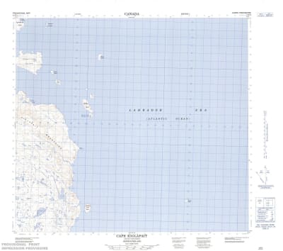 014F03 - CAPE KIGLAPAIT - Topographic Map