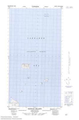 014F11 - SADDLE ISLAND - Topographic Map