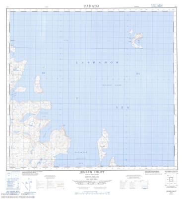 014L01 - JENSEN INLET - Topographic Map