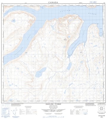 014L06 - SAGLEK FIORD - Topographic Map