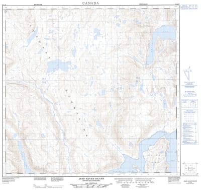 014L11 - JENS HAVEN ISLAND - Topographic Map