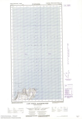 014M06W - CAPE WHITE HANDKERCHIEF - Topographic Map