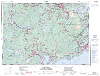 021G - FREDERICTON - Topographic Map