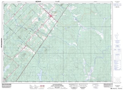 021K13 - SAINT-PAMPHILE - Topographic Map