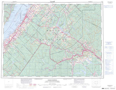 021N - EDMUNDSTON - Topographic Map