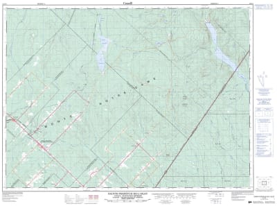 021N04 - SAINTE-PERPETUE-DE-L'ISLET - Topographic Map