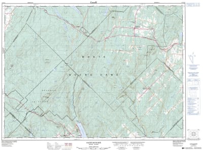 021N11 - SAINT-HONORE - Topographic Map