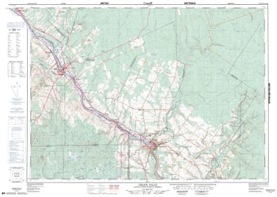 021O04 - GRAND FALLS - GRAND-SAULT - Topographic Map