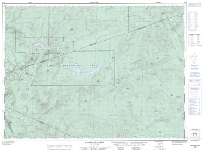 021O07 - NEPISIGUIT LAKES - Topographic Map