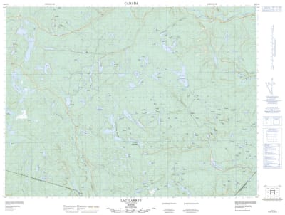 022C12 - LAC DES COEURS - Topographic Map