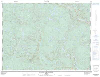 022C13 - RIVIERE PORTNEUF EST - Topographic Map