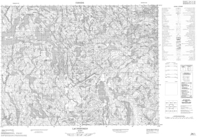 022E01 - LAC PORTNEUF - Topographic Map