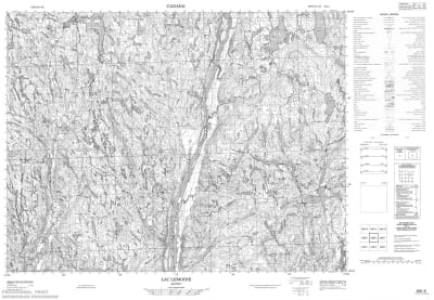 022E06 - LAC LEMOINE - Topographic Map