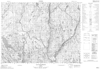 022E11 - LAC D'AILLEBOUST - Topographic Map