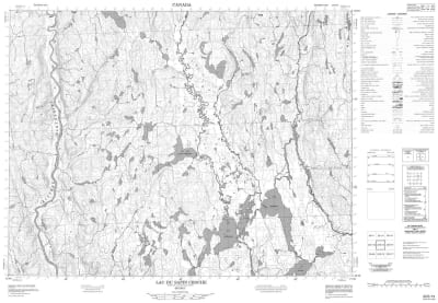 022E13 - LAC DU SAPIN CROCHE - Topographic Map