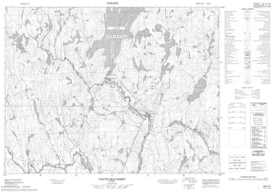 022E14 - CHUTE-DES-PASSES - Topographic Map