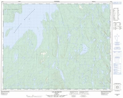 022N01 - LAC MATHEVET - Topographic Map