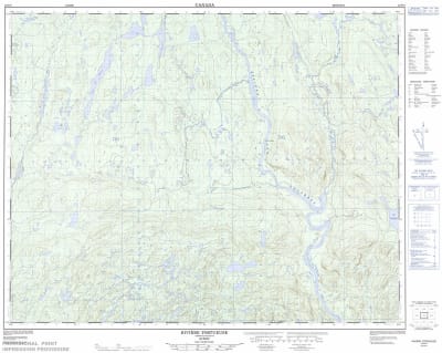 022N04 - RIVIERE TORTUEUSE - Topographic Map