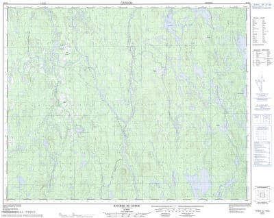 022N05 - RIVIERE DU HIBOU - Topographic Map
