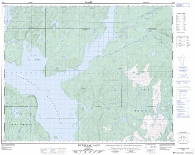 022N09 - RIVIERE HART JAUNE - Topographic Map