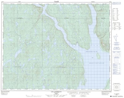 022N11 - LAC LANDRIAUX - Topographic Map