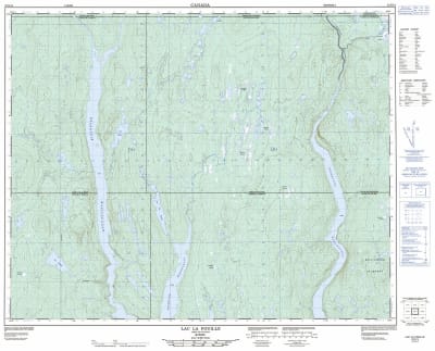 022N14 - LAC LA FOUILLE - Topographic Map