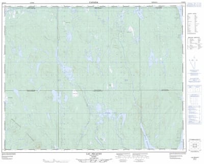 022N15 - LAC PECAUDY - Topographic Map