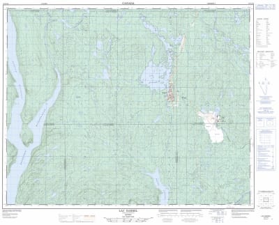022N16 - LAC BARBEL - Topographic Map