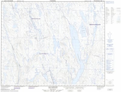 023B01 - LAC CAOPACHO - Topographic Map
