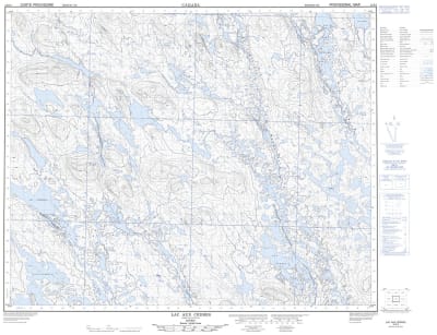 023B03 - LAC AUX CEDRES - Topographic Map