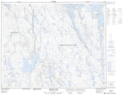 023B08 - REDFIR LAKE - Topographic Map