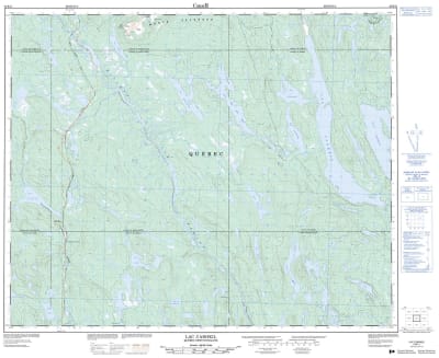 023B11 - LAC CARHEIL - Topographic Map