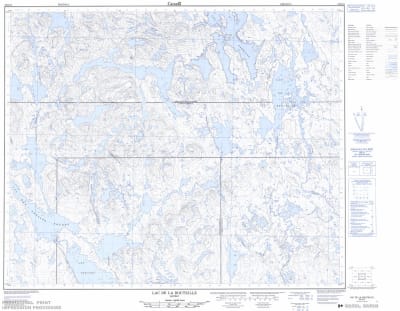 023B13 - LAC DE LA BOUTEILLE - Topographic Map