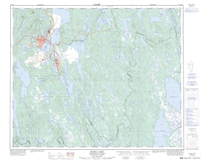 023B15 - FLORA LAKE - Topographic Map