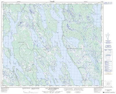 023B16 - LAC PETITE HERMINE - Topographic Map