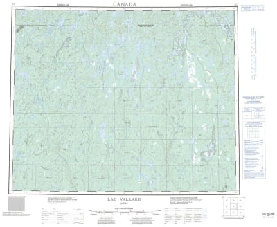 023C - LAC VALLARD - Topographic Map