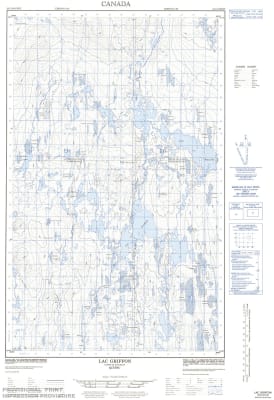 023C02W - LAC GRIFFON - Topographic Map